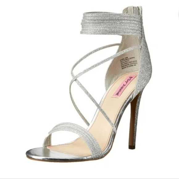 BLUE BY BETSEY JOHNSON WOMEN'S KORA DRESS SANDAL, Silver Glitter - Picture 6 of 16